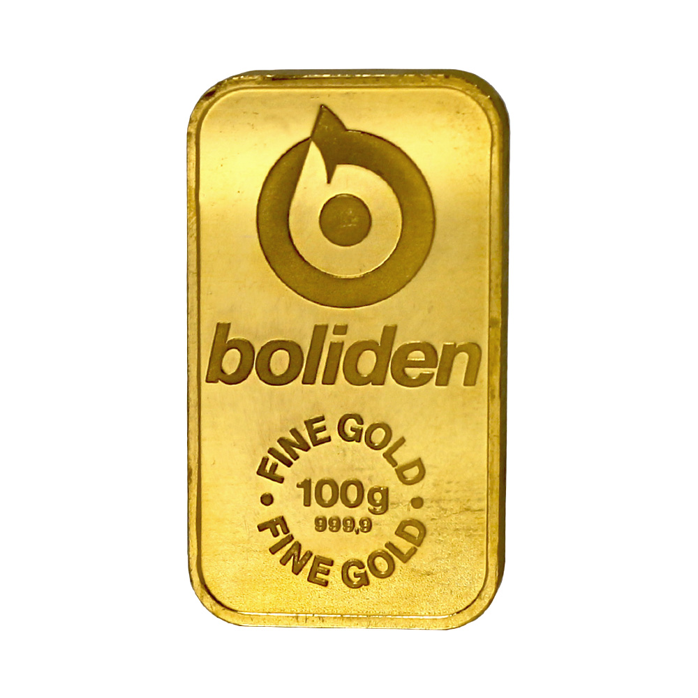 Gold Bar Circulated Boliden 100 g