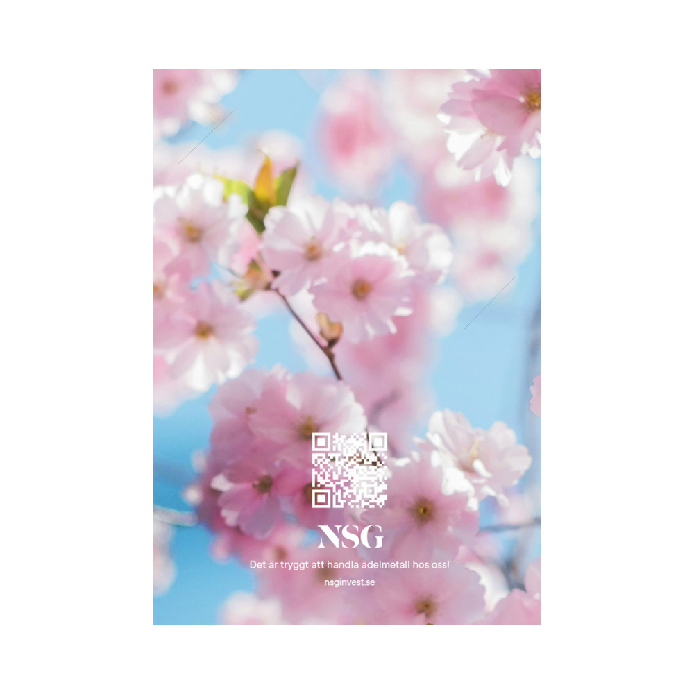 NSG SLEEVE TILL GULDTACKOR - KÖRSBÄRSBLOMMOR