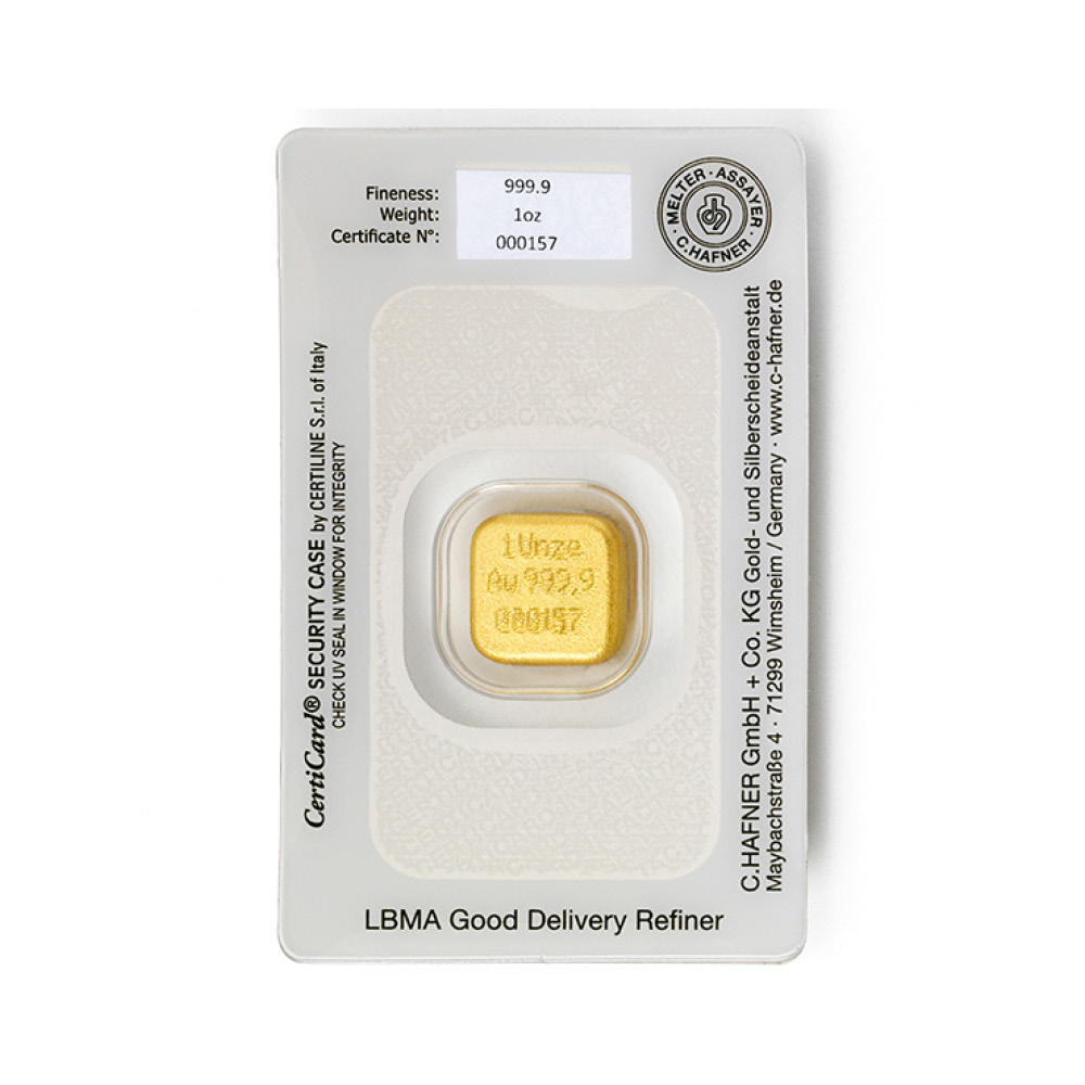 Guldtacka Gjuten C.Hafner 1 Oz