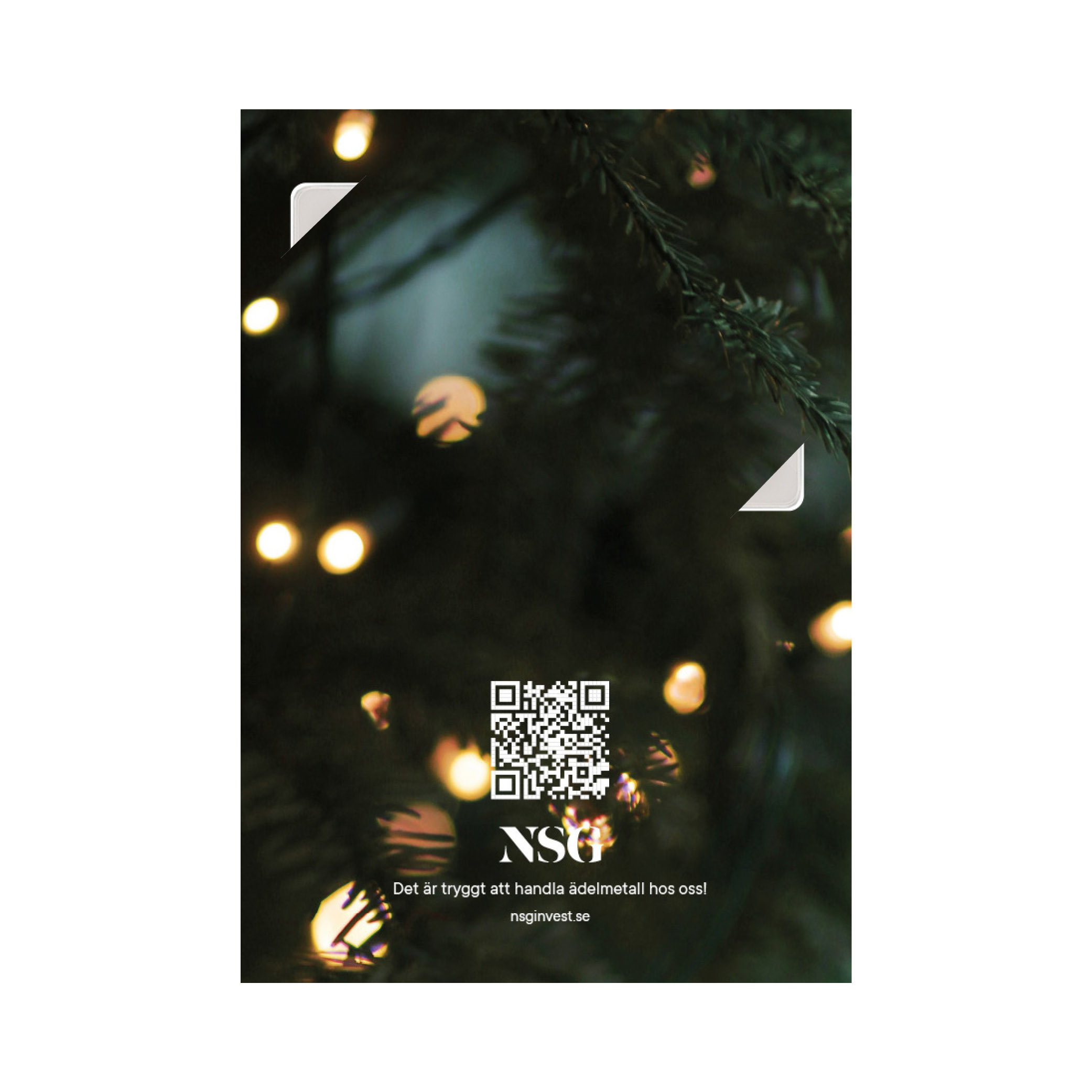 24K GOLD BAR C.HAFNER 2 G + SLEEVE CHRISTMAS TREE