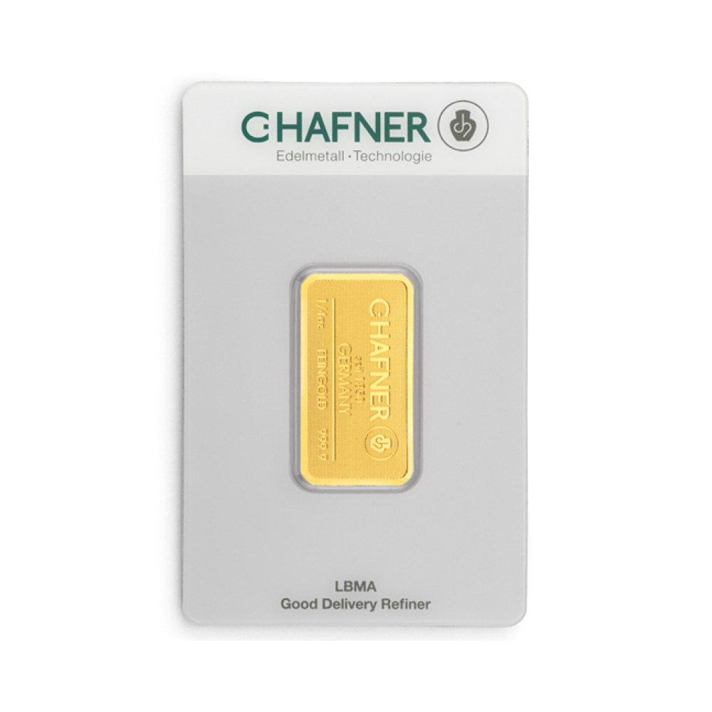 Gold bar C.Hafner 1/4 Oz (7,78 G)