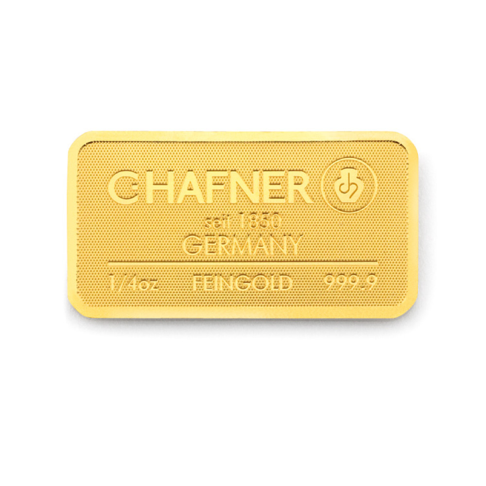 Gold bar C.Hafner 1/4 Oz (7,78 G)