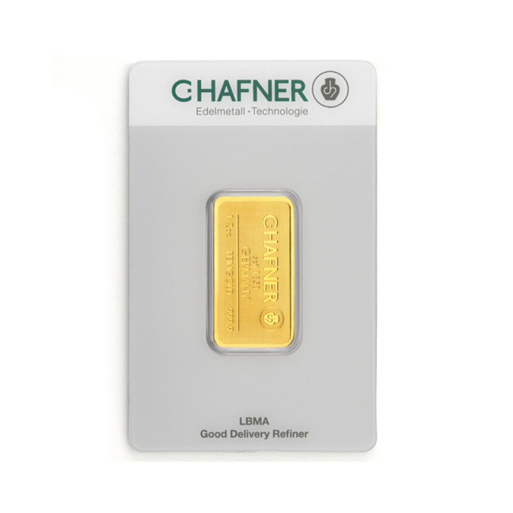 Gold bar C.Hafner 1/2 Oz